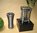 Vase und Laterne aus Aluminium
